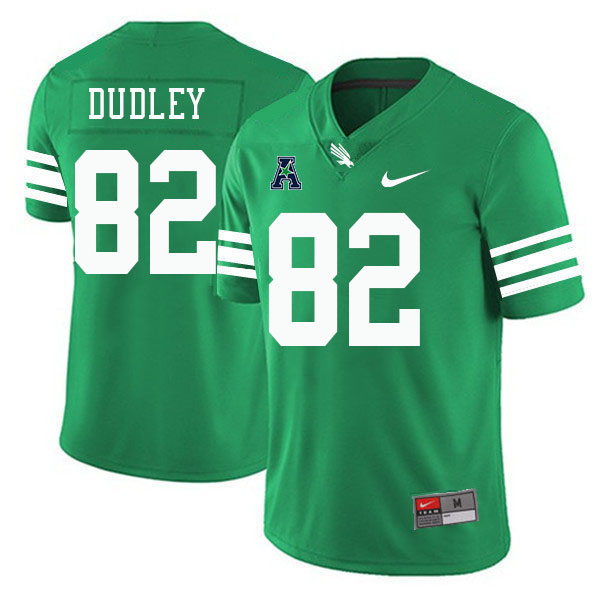 #82 Dallas Dudley North Texas Mean Green College Football Jerseys Stitched-Green